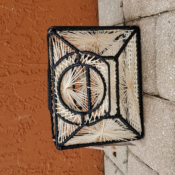 Mango bicolor raffia bag limited edition 2019 - Picture 2 of 10